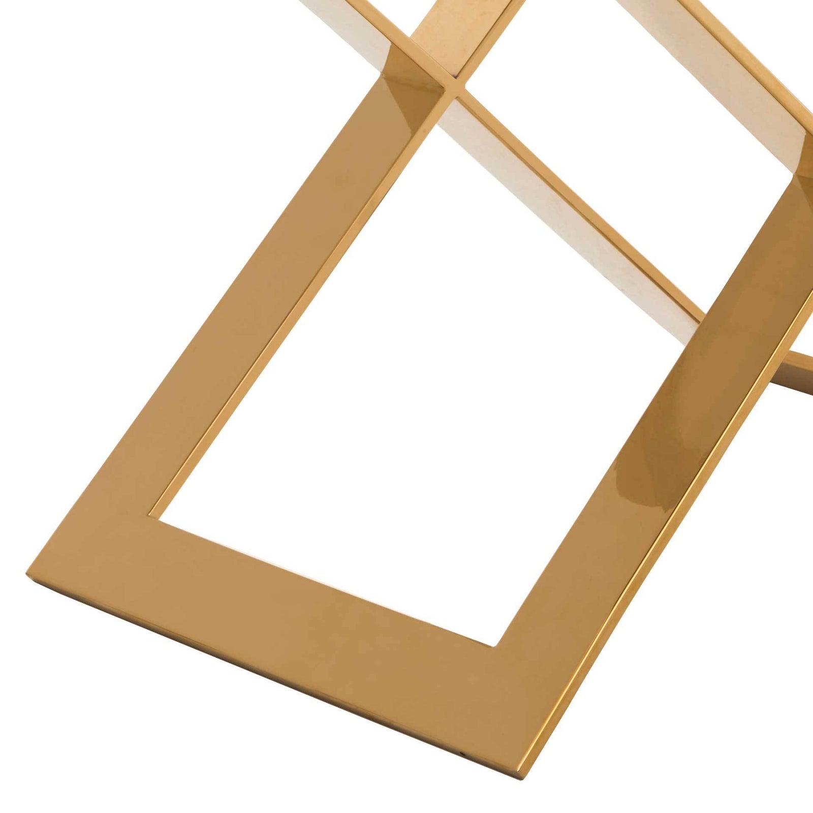 Yoali Side Table White/Gold