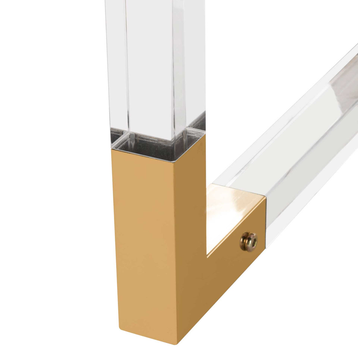 Darian Acrylic Desk White/Clear