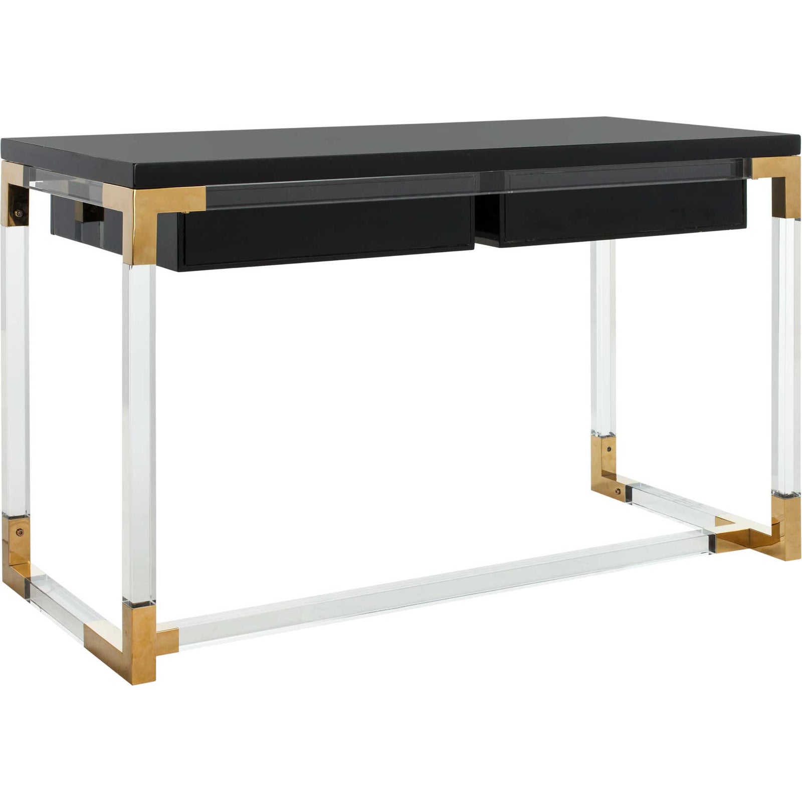 Darian Acrylic Desk Black/Clear