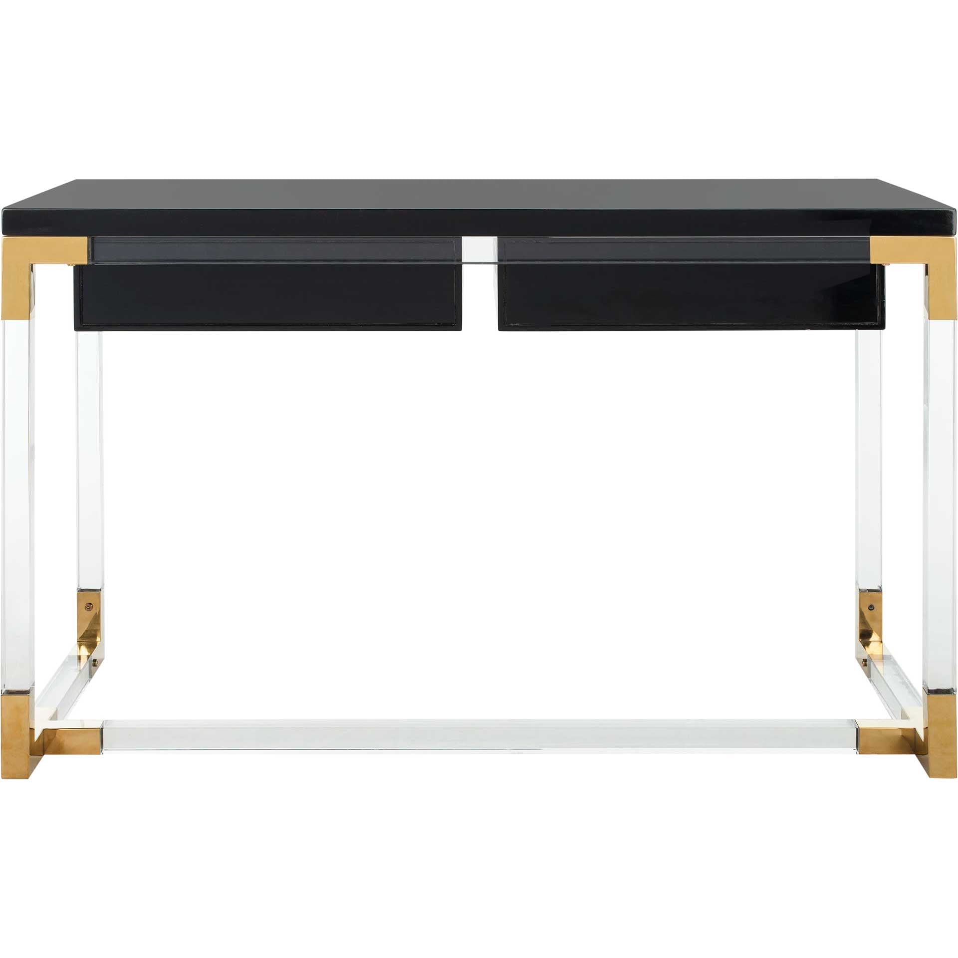 Darian Acrylic Desk Black/Clear