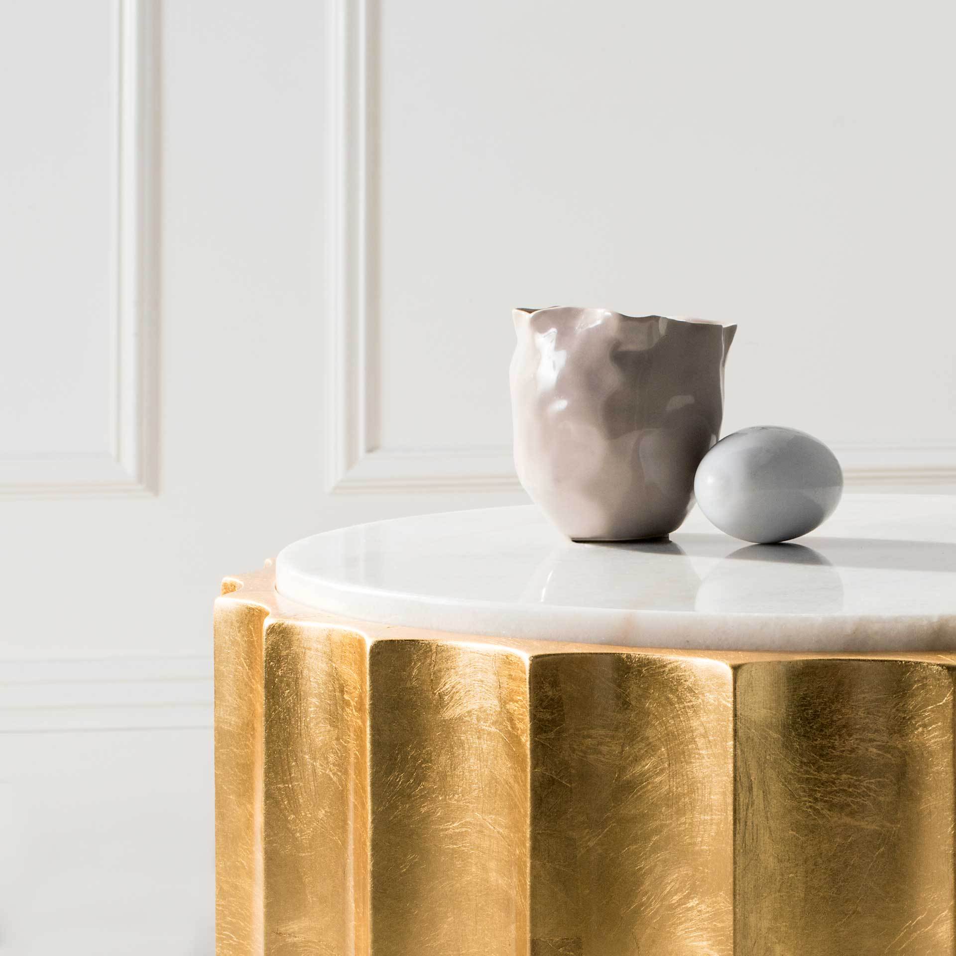 Elvis Gold Side Table