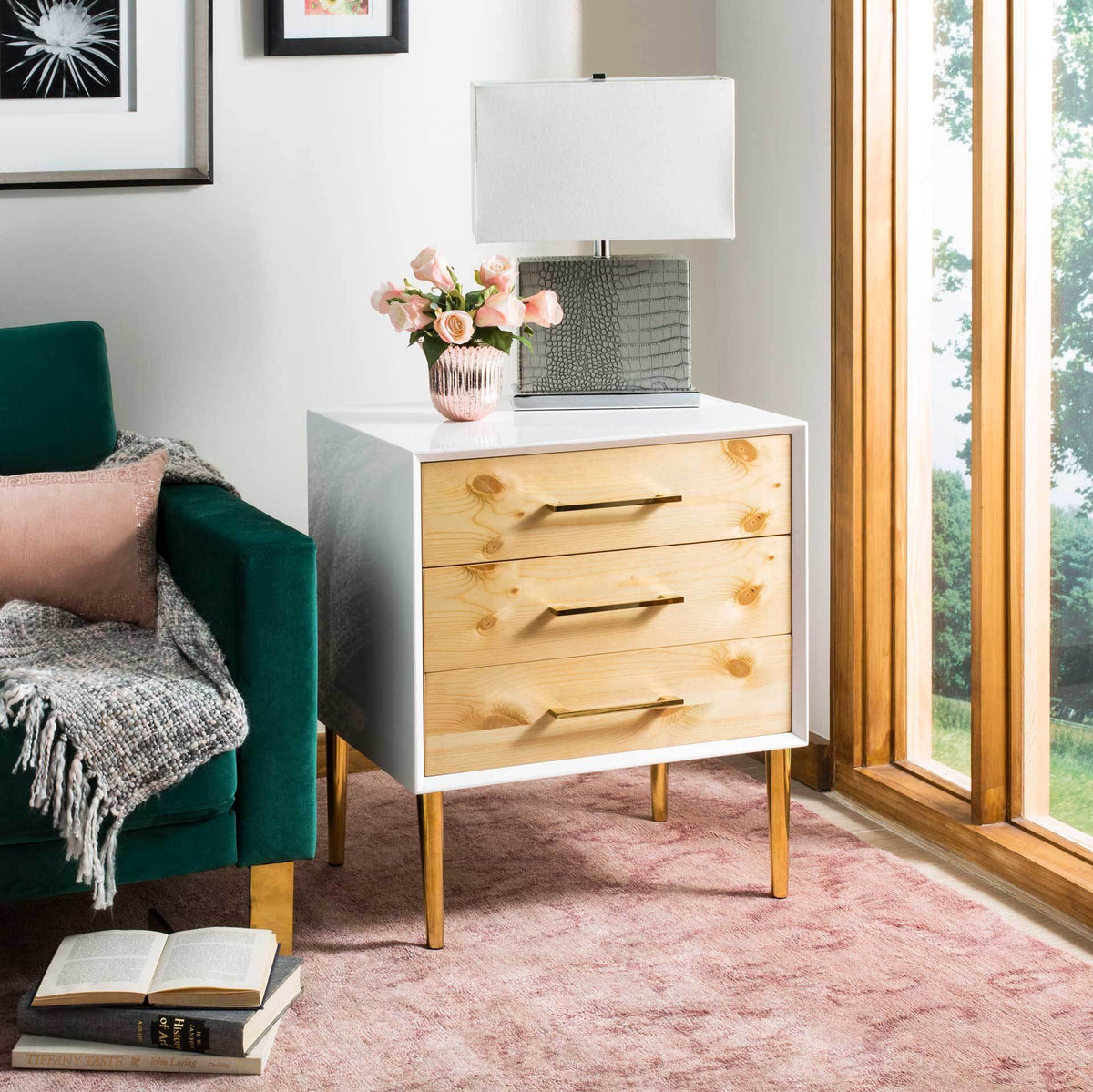 Vaughn 3-Drawer Side Table