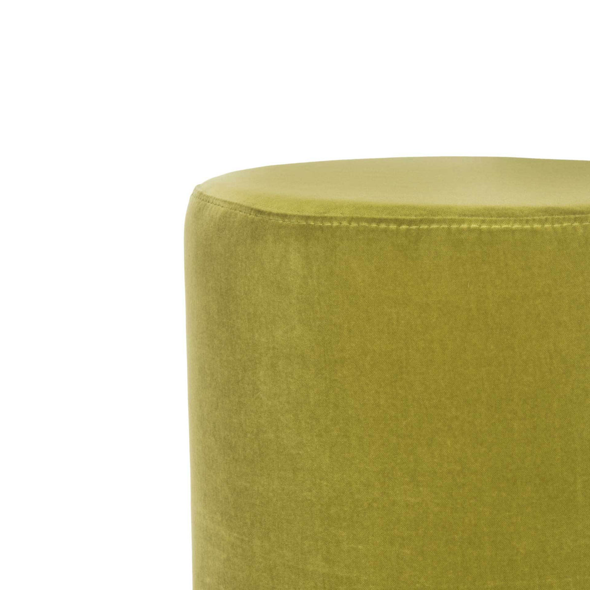 Elyse Ottoman Lime/Brass