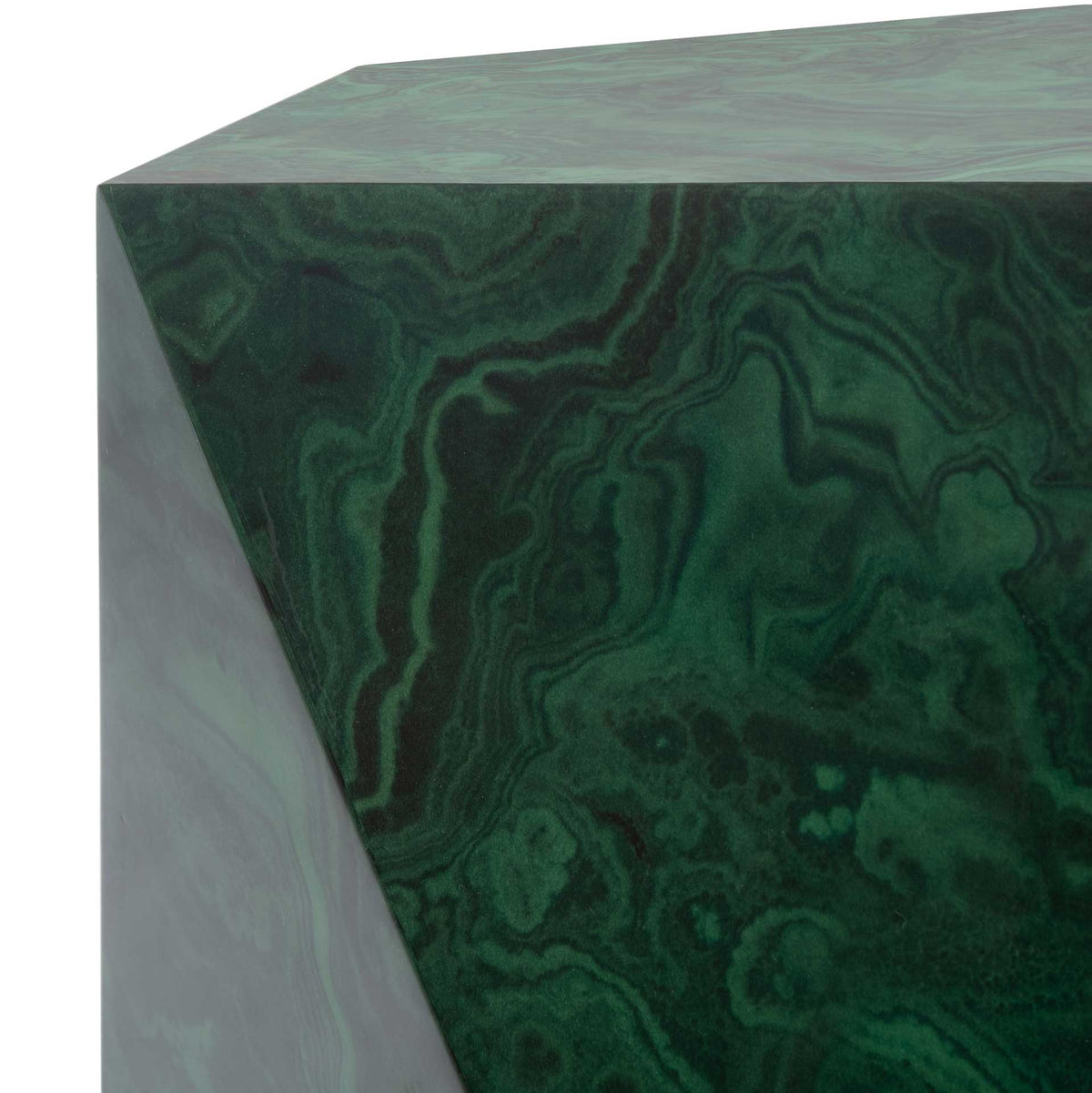 Velora Malachite End Table Jade