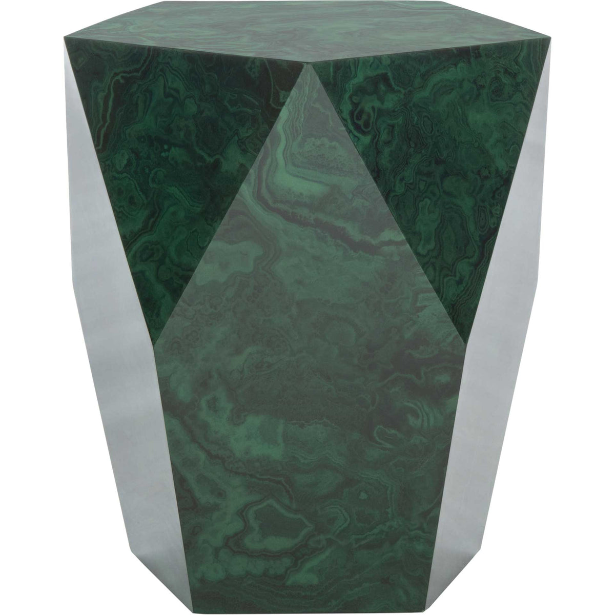 Velora Malachite End Table Jade