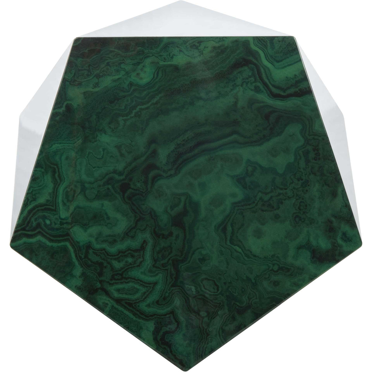 Velora Malachite End Table Jade
