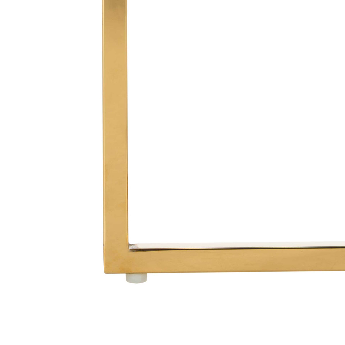 Placido Tall Round Acrylic End Table Sapphire/Gold