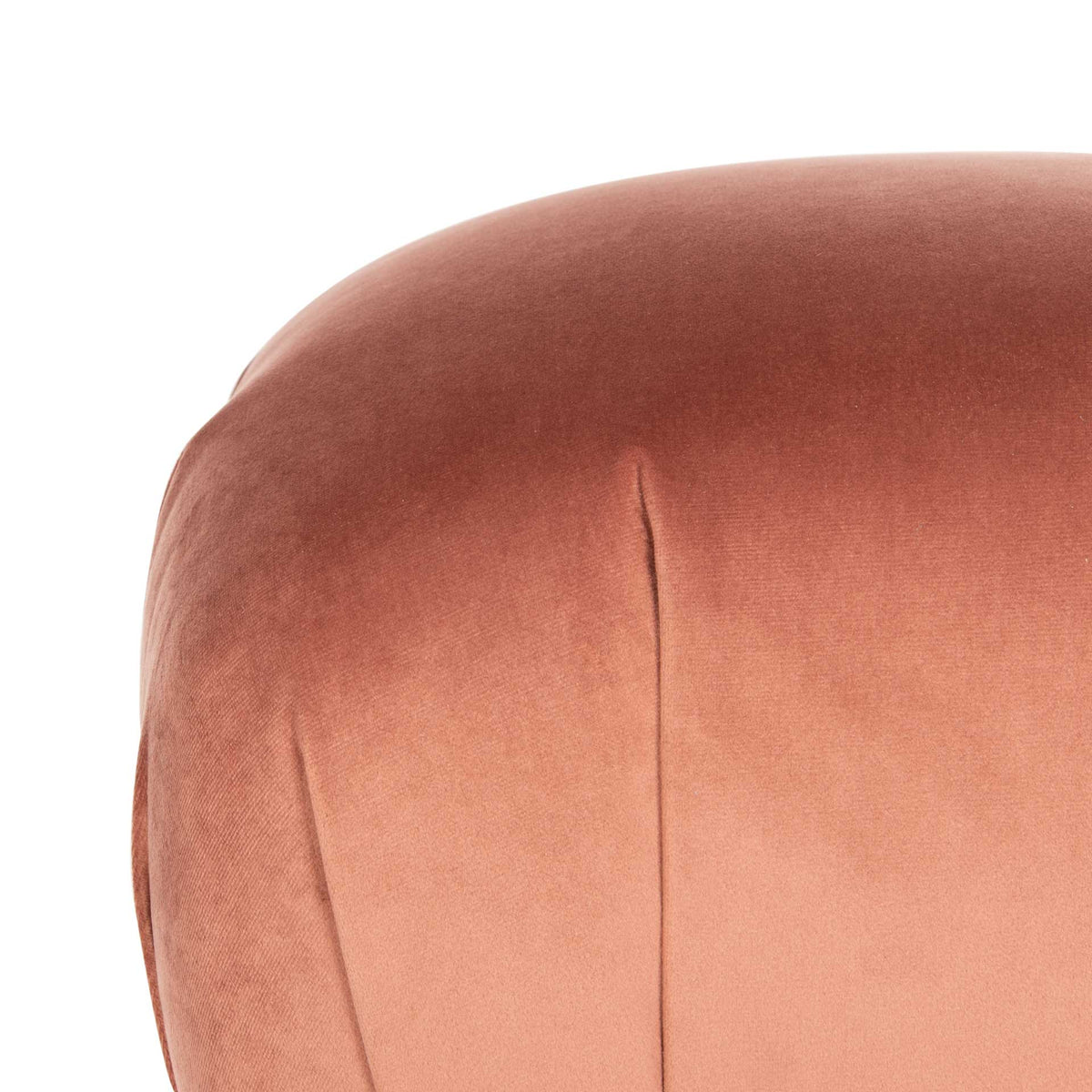 Opal Tulip Ottoman Dusty Rose/Gold