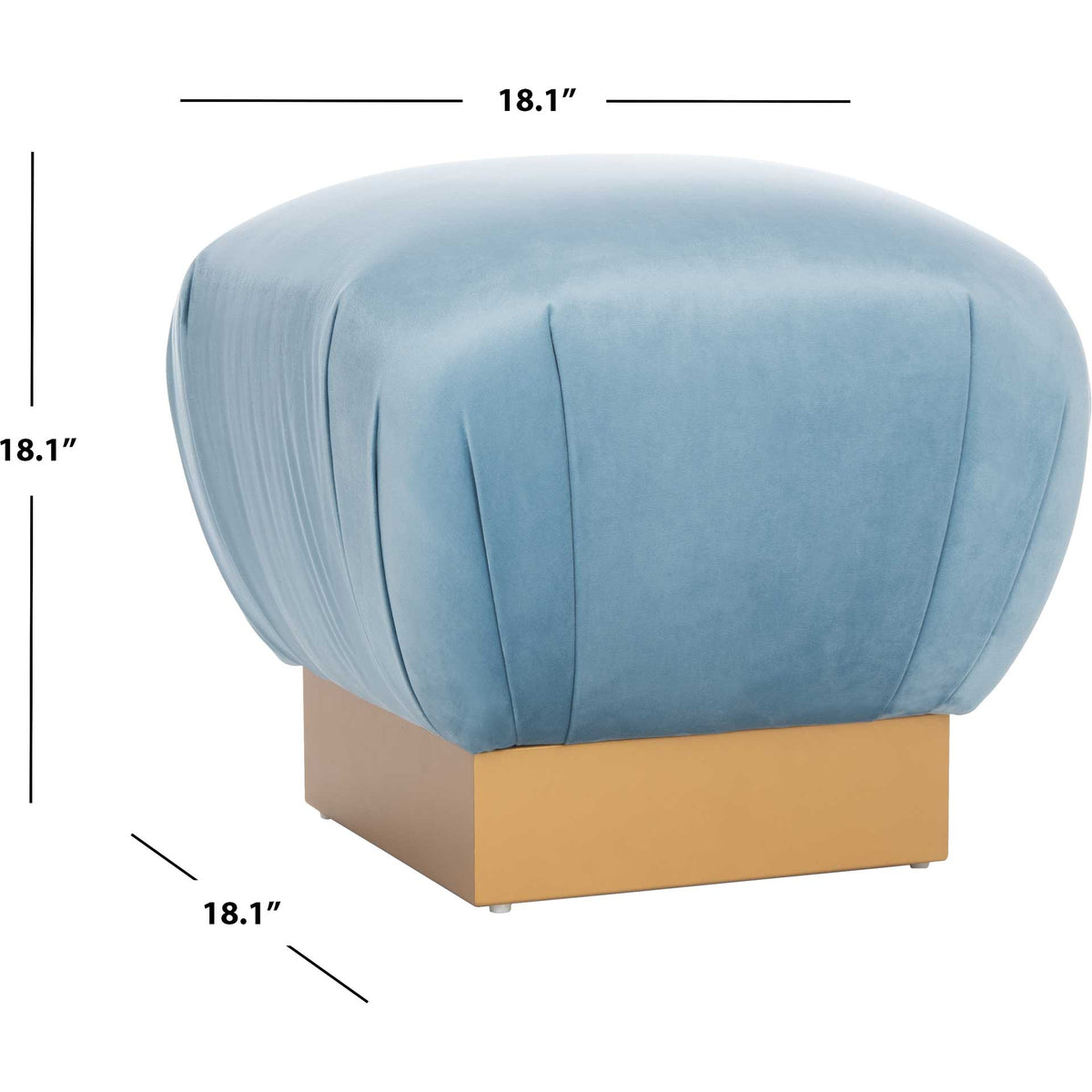 Opal Tulip Ottoman Sky/Gold