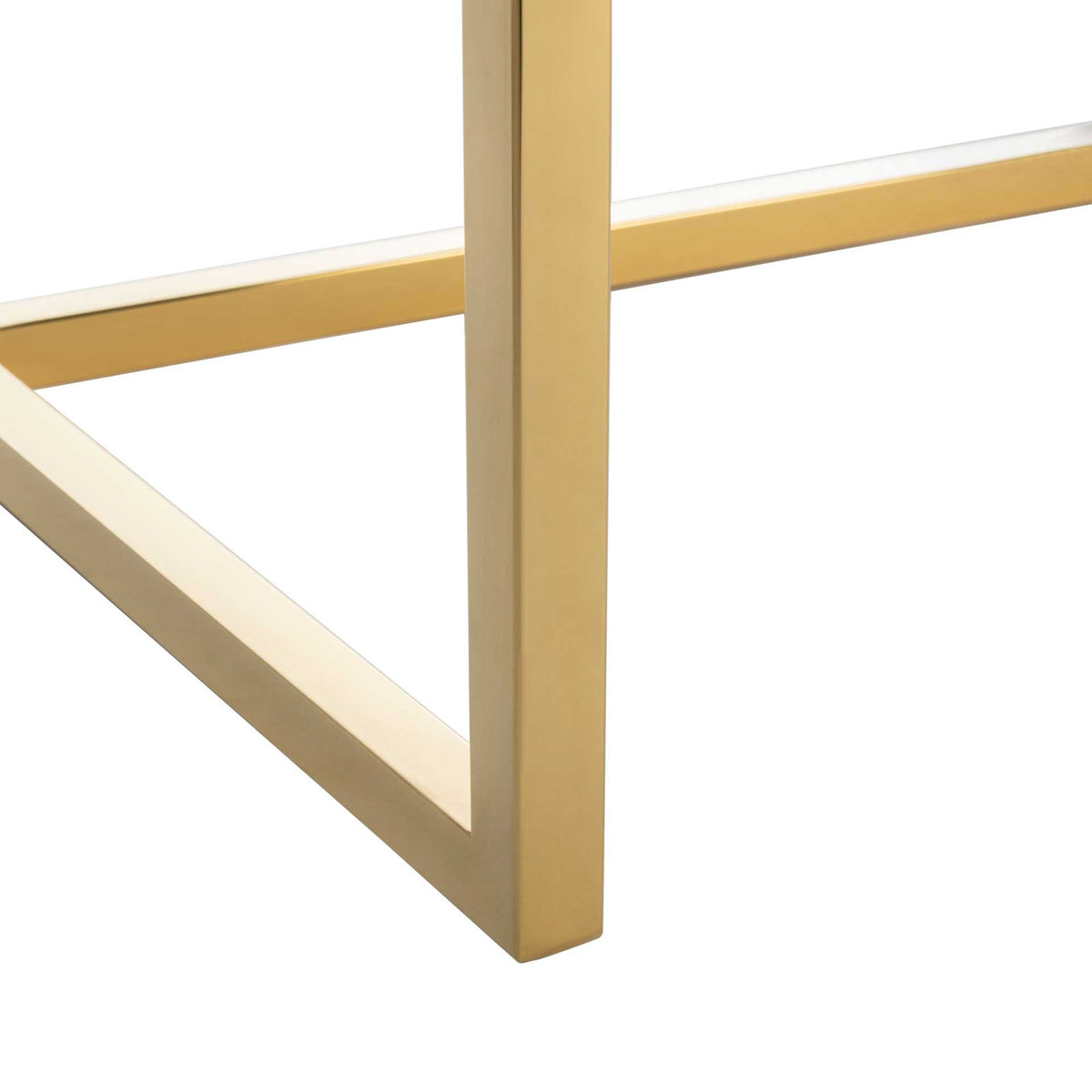 Makayla Modern Desk Gray/Gold