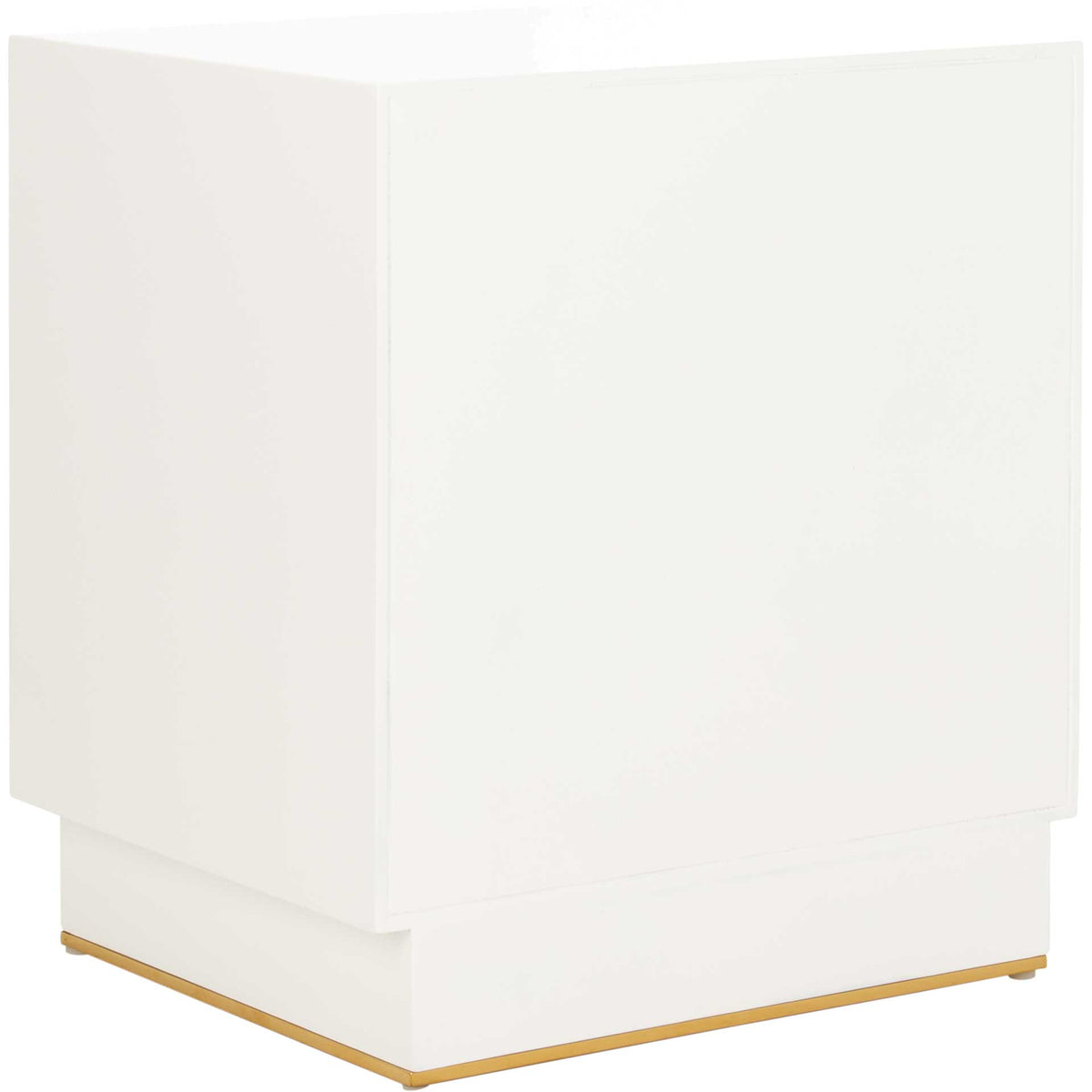 Kobe 2 Drawer Nightstand White/Gold