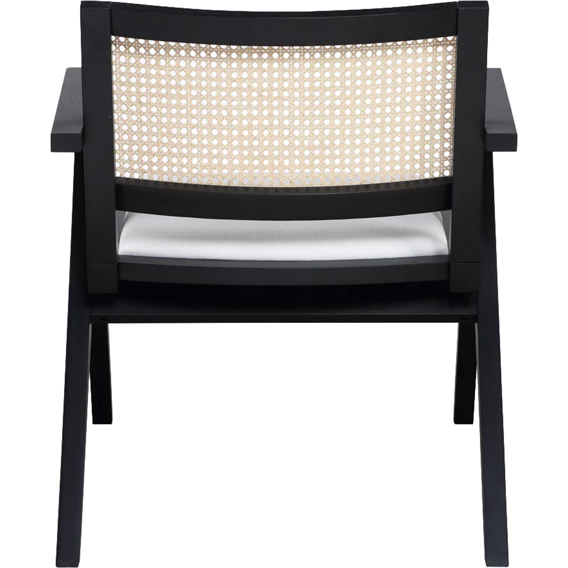 Kral Rattan Accent Chair Black/White