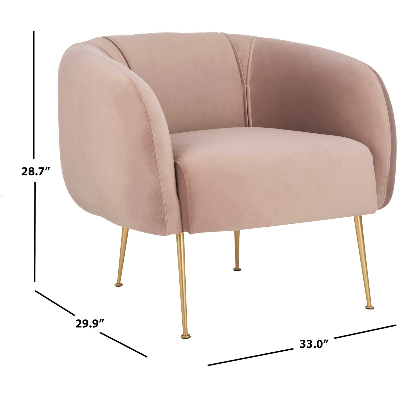 Alejandra Poly Blend Accent Chair Paul Mauve