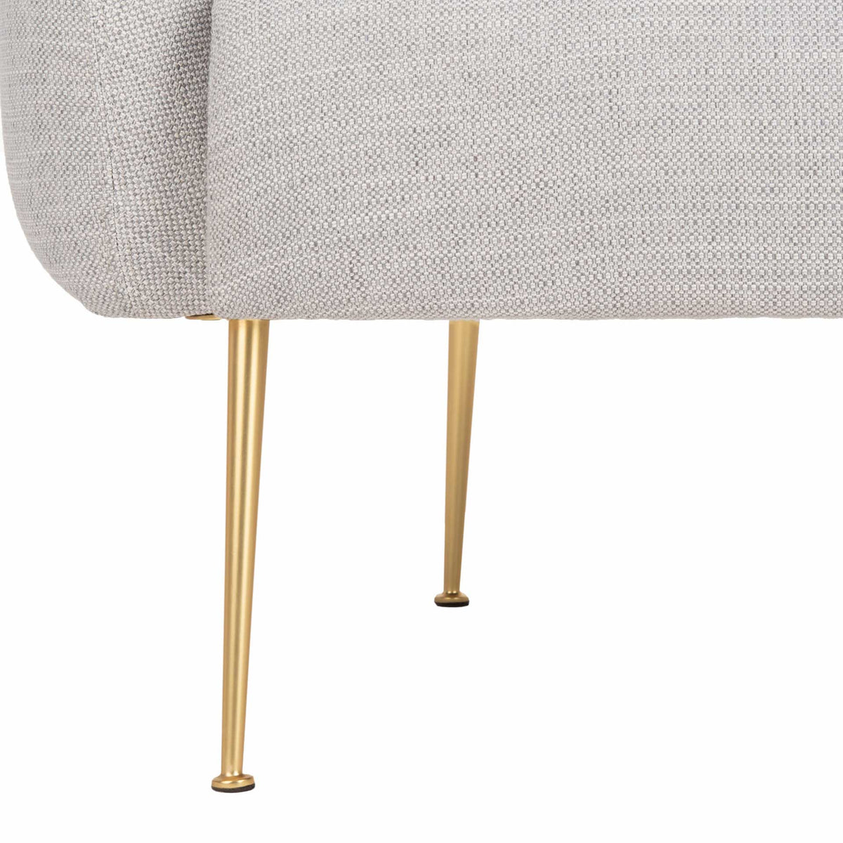 Alejandra Poly Blend Accent Chair Light Gray