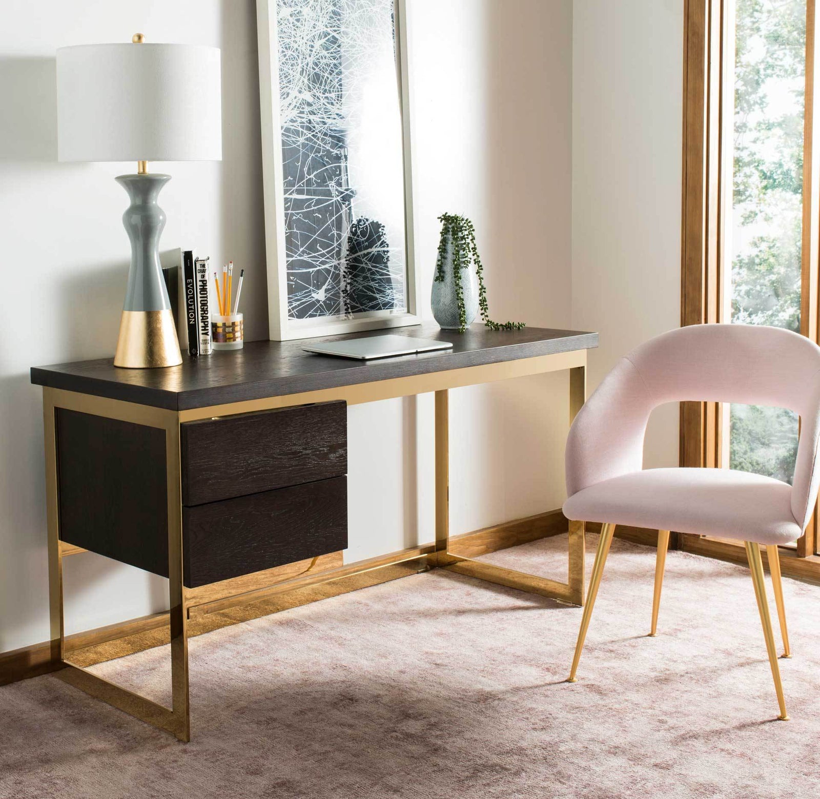 Lockwood Arm Chair Light Pink