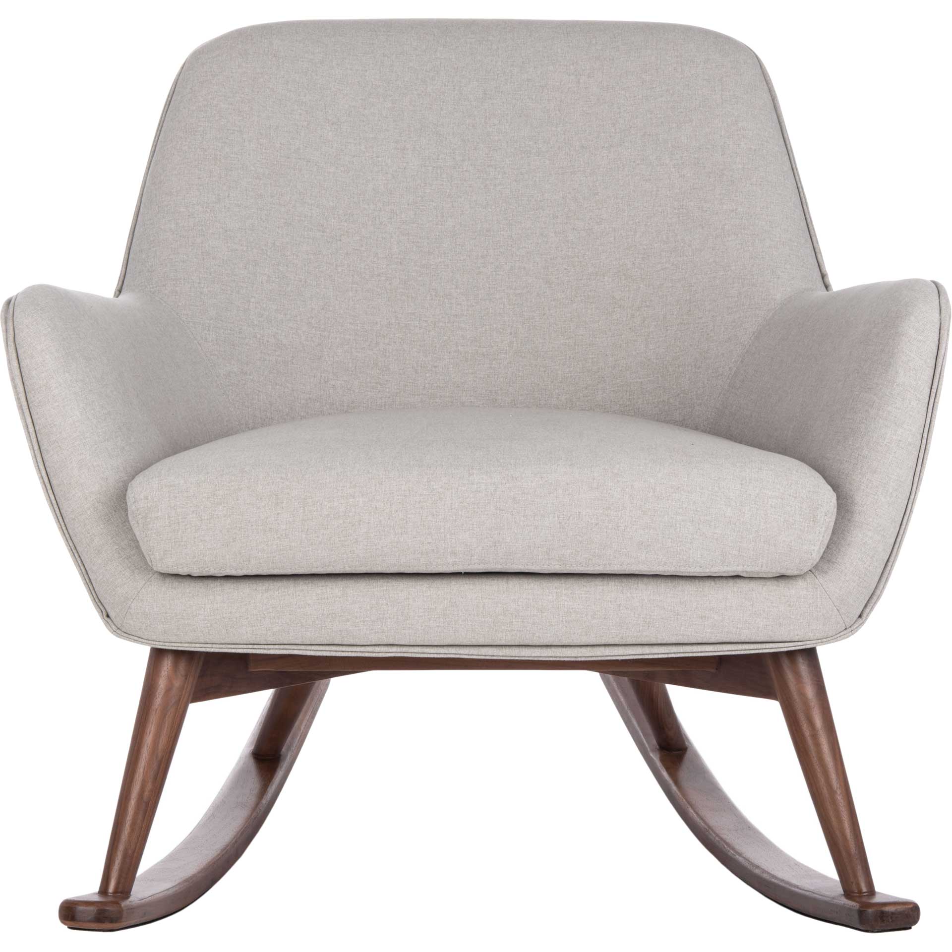 Marquis Mid-Century Rocking Chair Light Gray