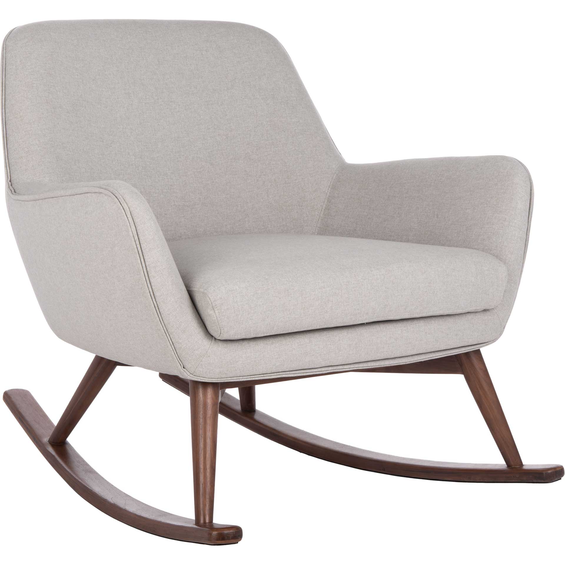 Marquis Mid-Century Rocking Chair Light Gray