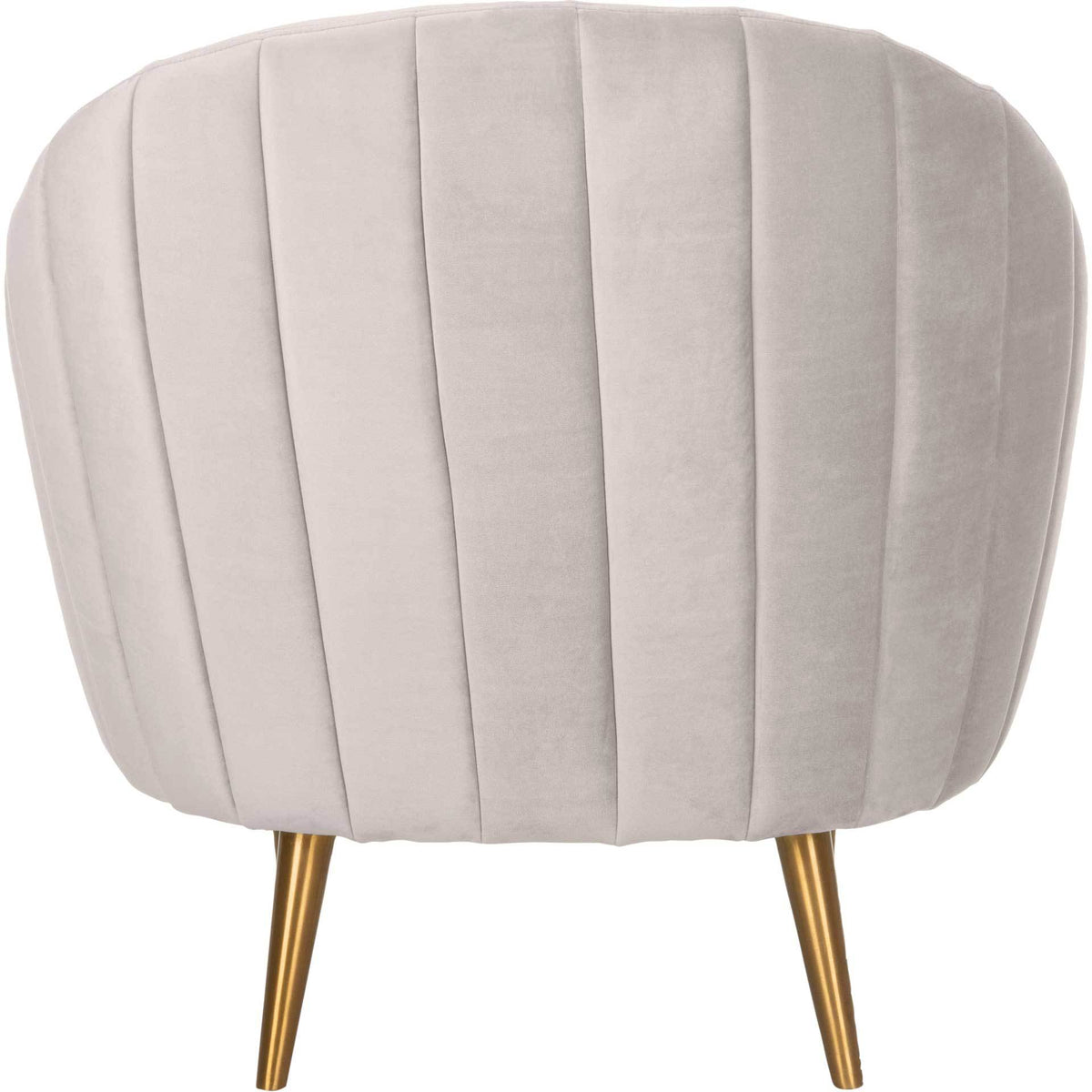 Raymond Channel Tufted Tub Chair Pale Taupe/Gold
