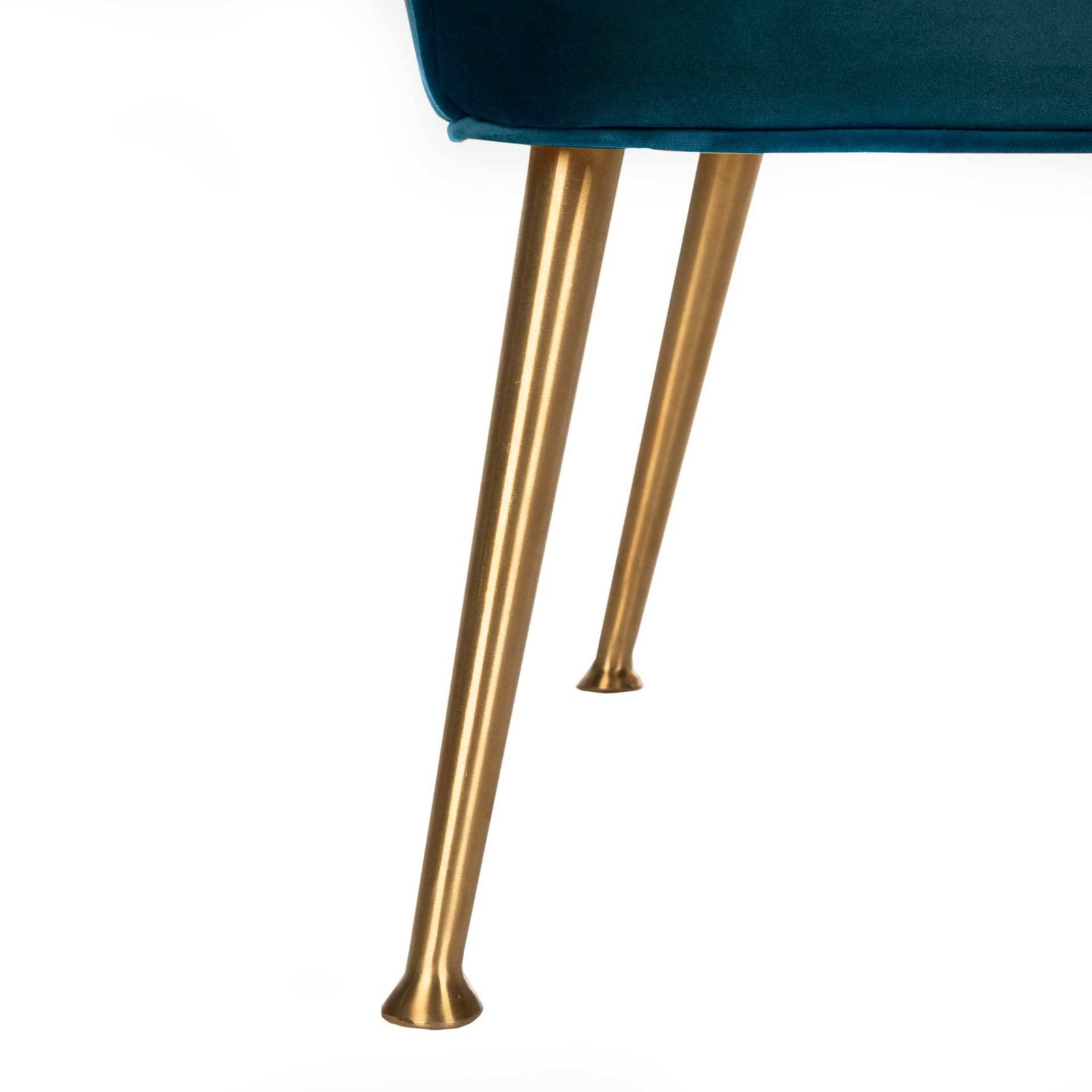 Aidan Velvet Arm Chair Navy/Gold