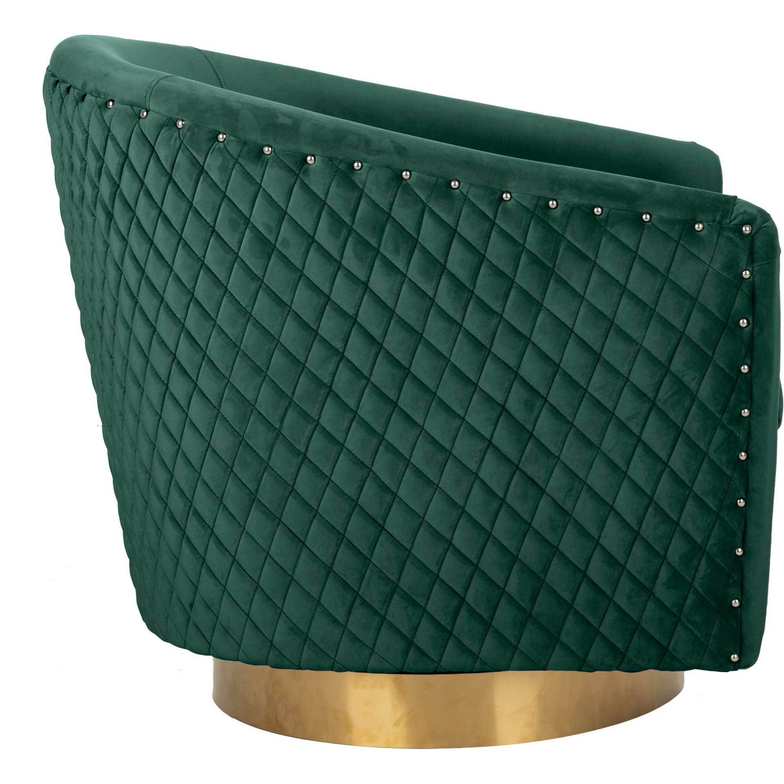 Clarissa Quilted Swivel Tub Chair