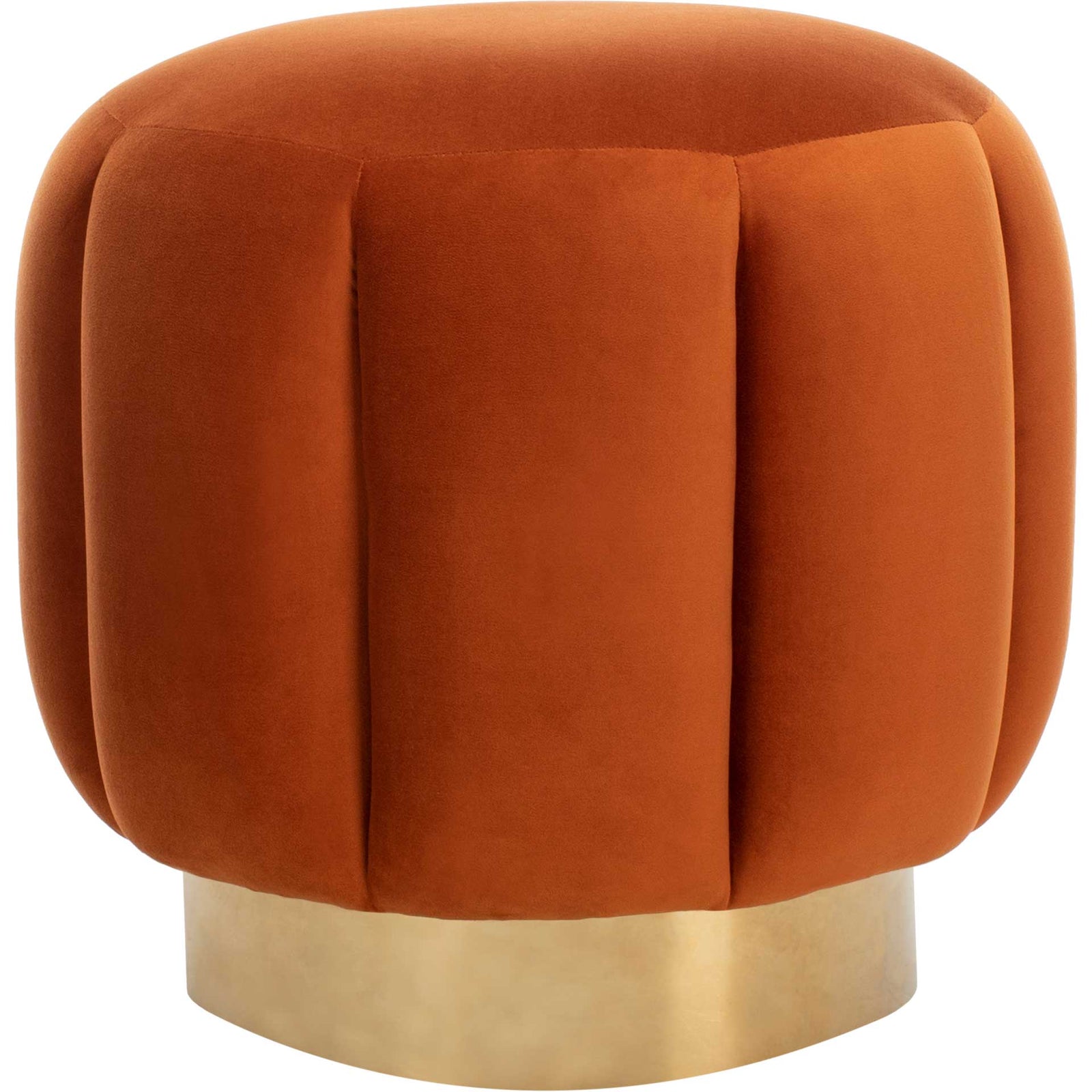 Maleah Channel Tufted Otttoman Sienna