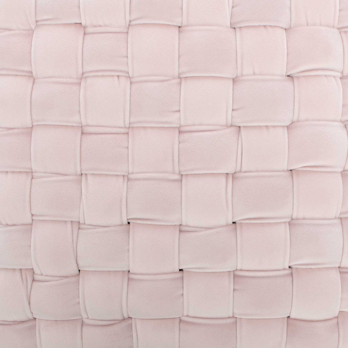 Ramona Woven Velvet Ottoman Pink