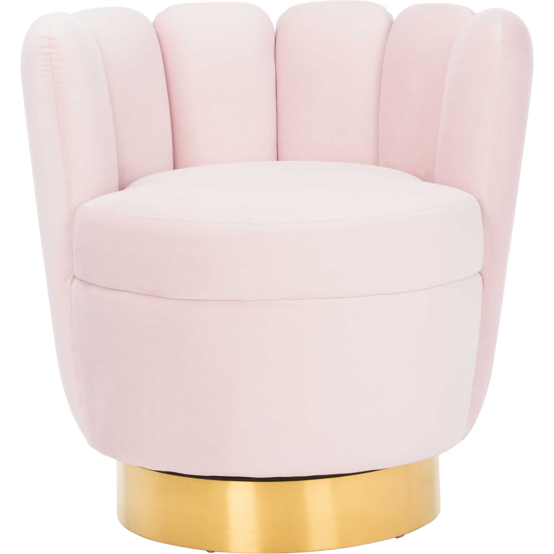 Arbor Channel Tufted Chair Light Pink