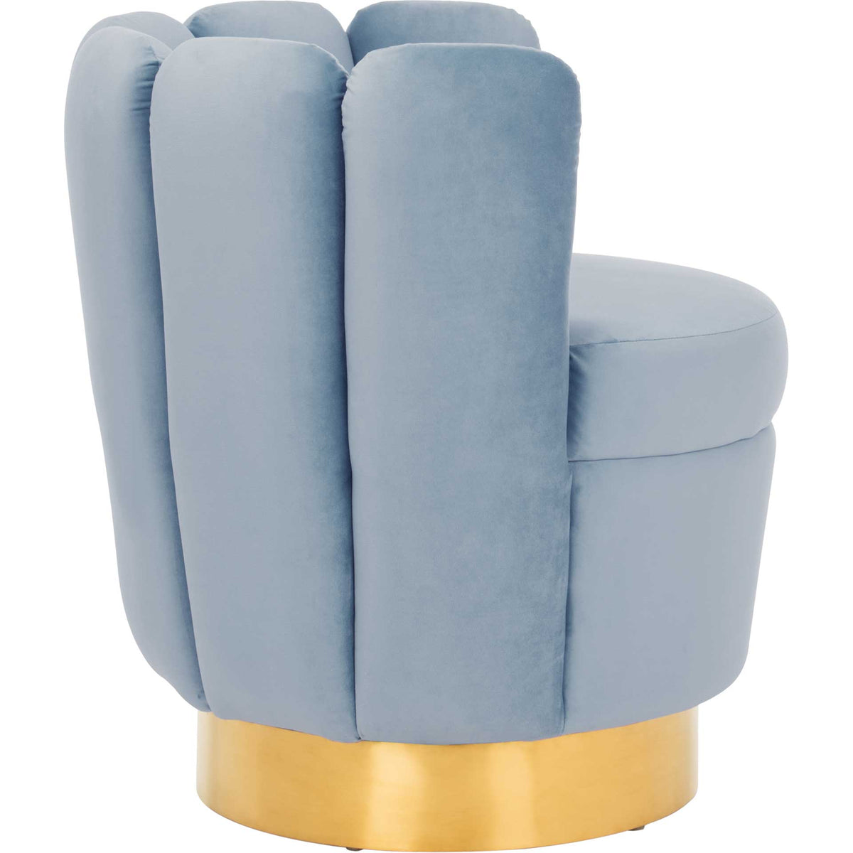Arbor Channel Tufted Chair Light Blue
