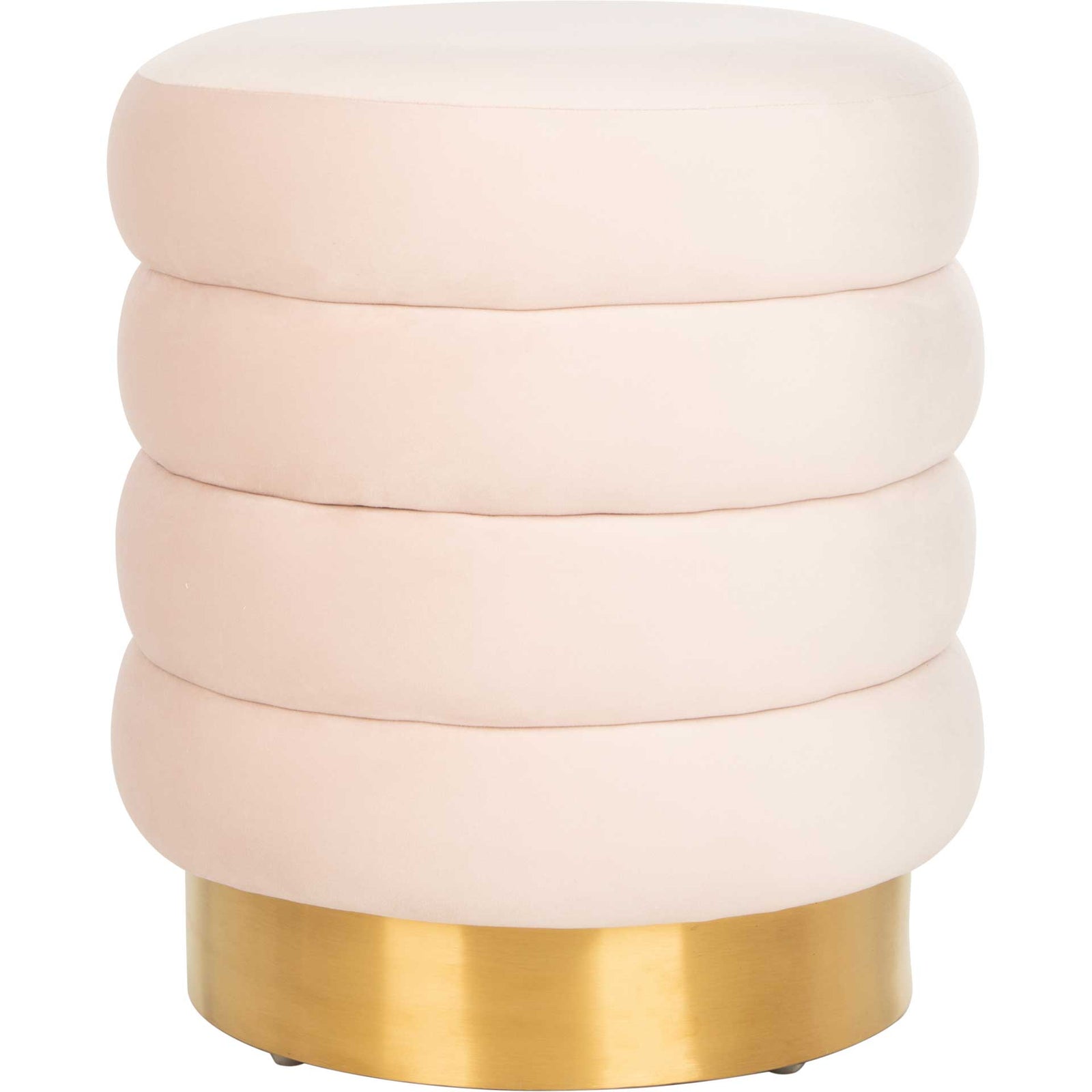 Skeat Gold Base Ottoman Light Pink