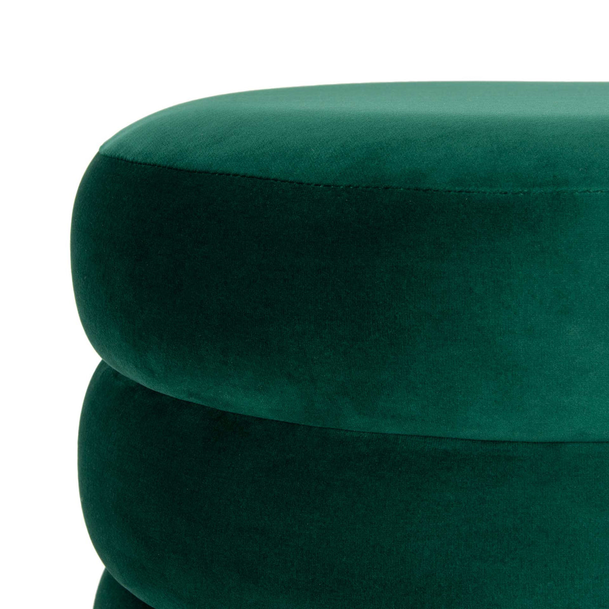 Skeat Gold Base Ottoman Emerald