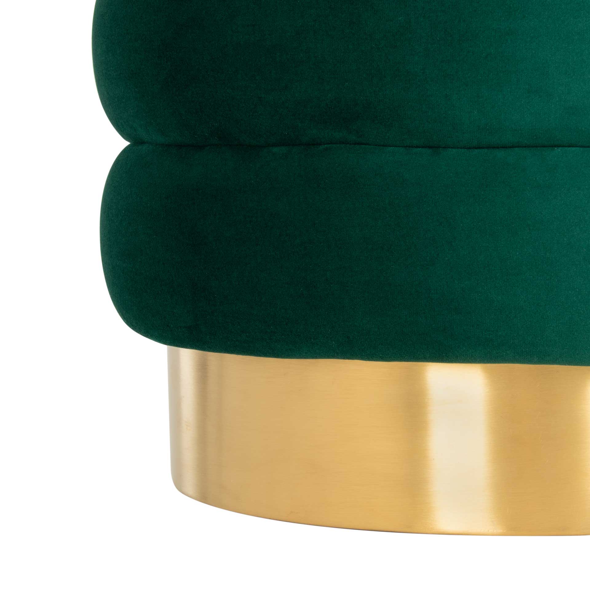 Skeat Gold Base Ottoman Emerald