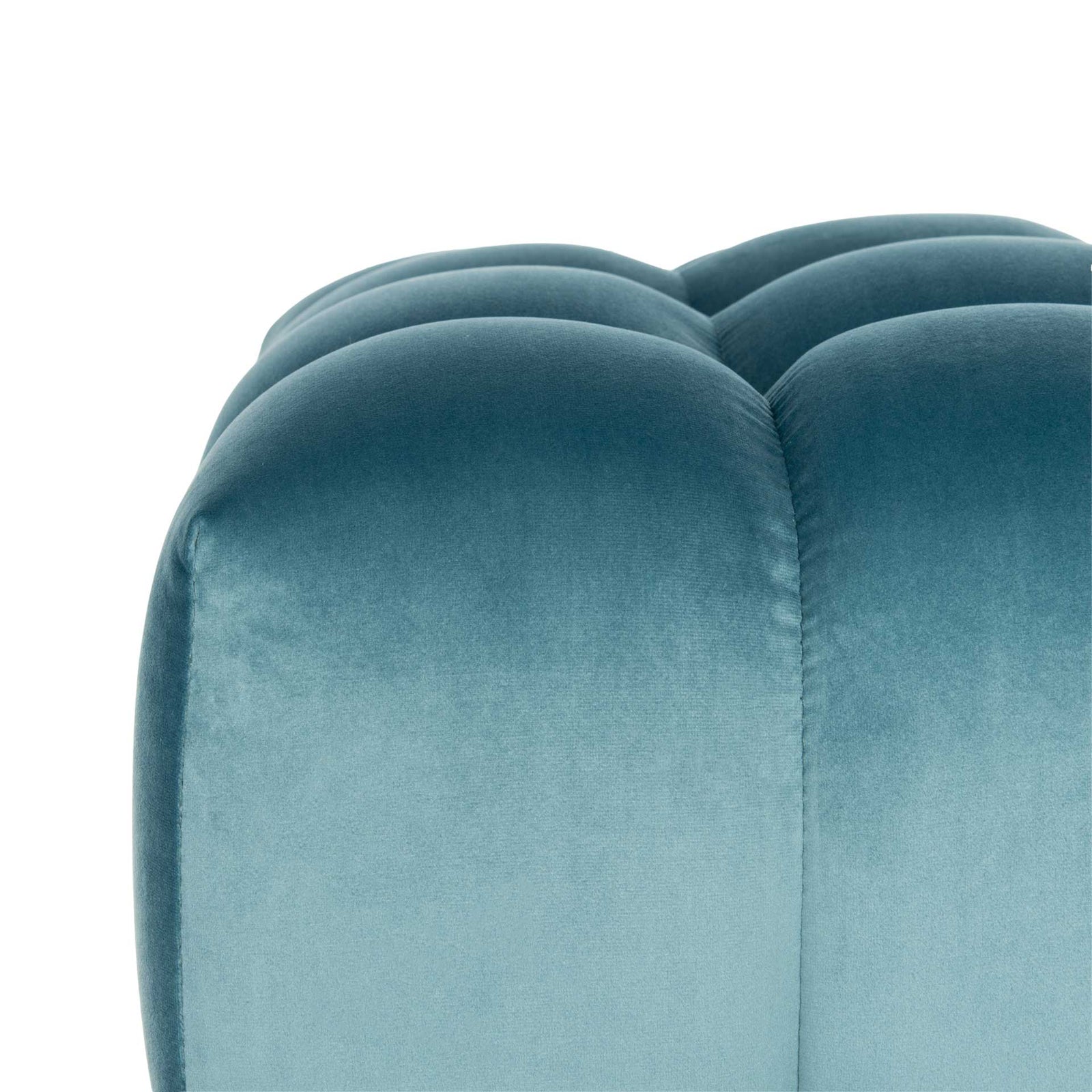 Himi Square Tufted Ottoman Aegean Blue