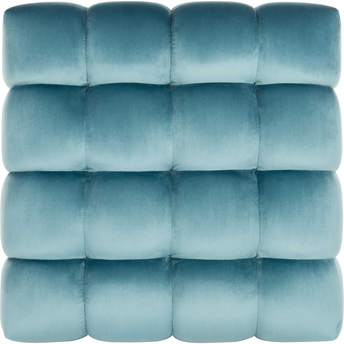 Himi Square Tufted Ottoman Aegean Blue