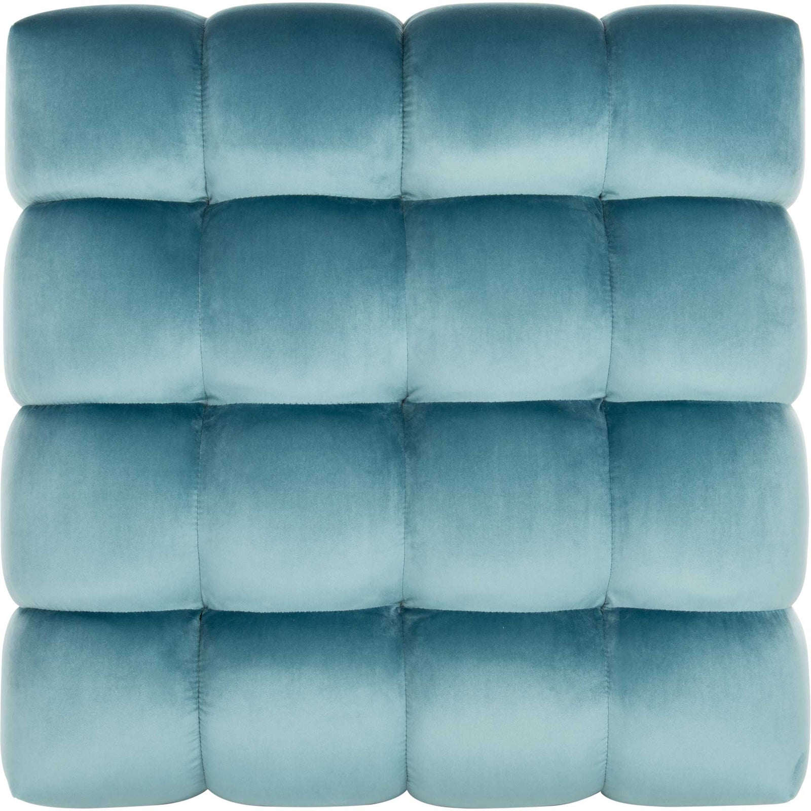 Himi Square Tufted Ottoman Aegean Blue