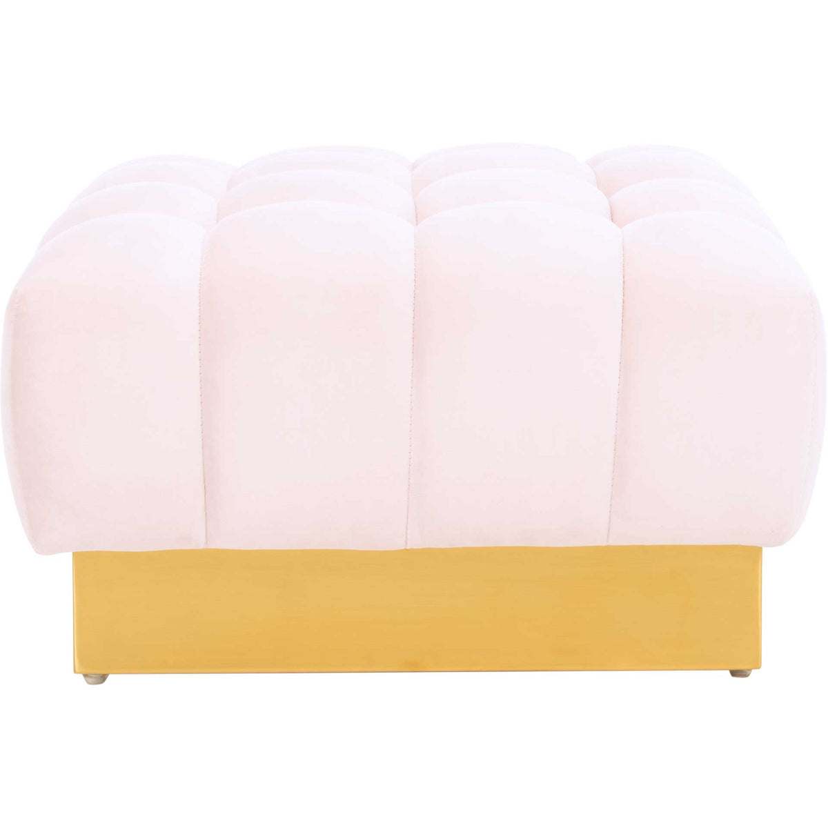 Himi Square Tufted Ottoman Light Pink