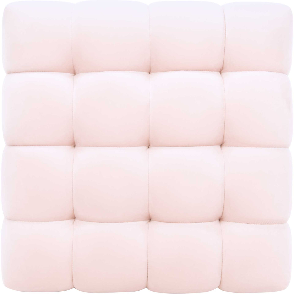 Himi Square Tufted Ottoman Light Pink