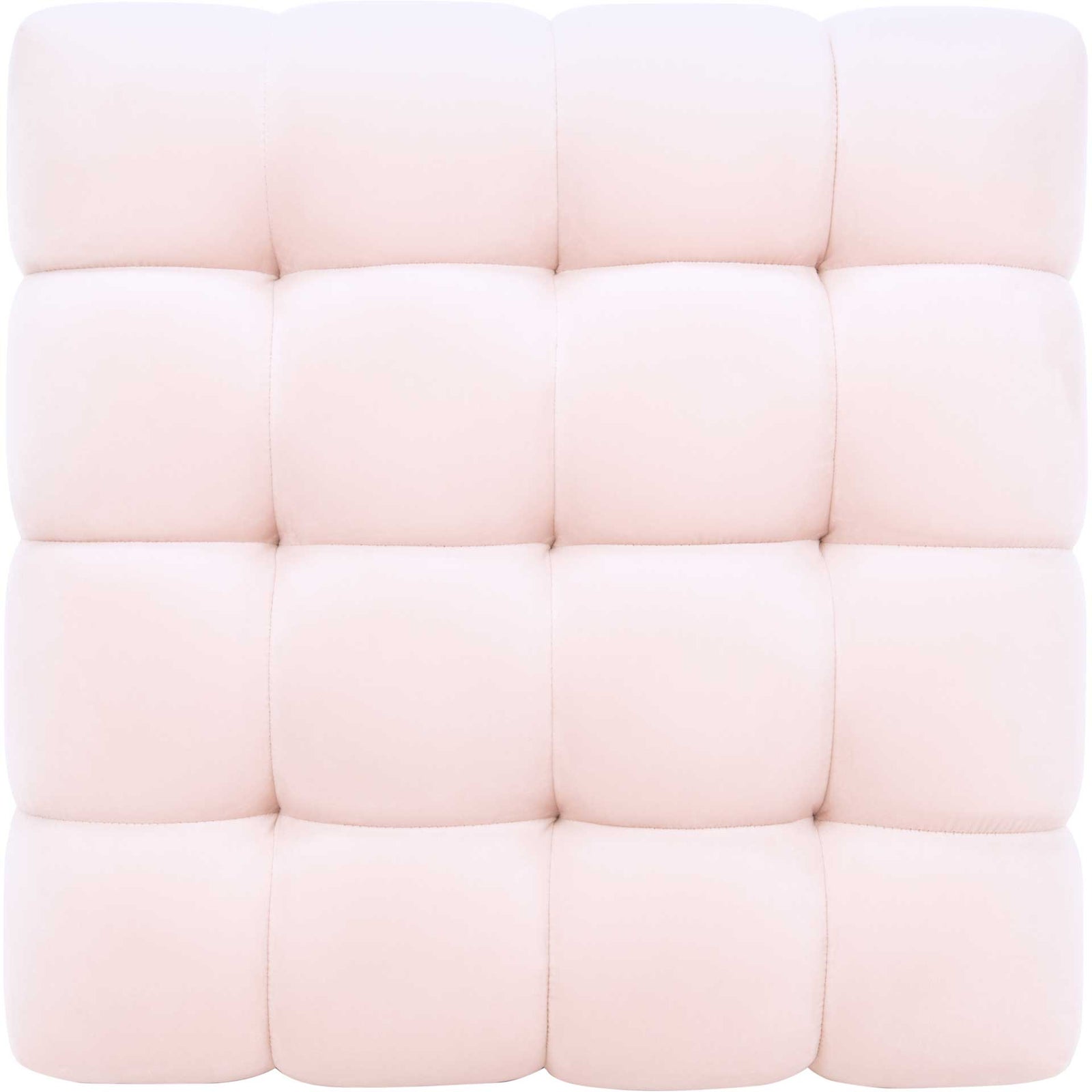 Himi Square Tufted Ottoman Light Pink