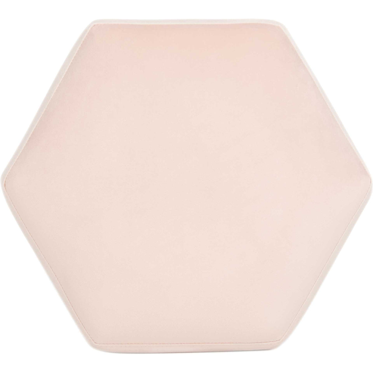 Pedro Hexagon Velvet Ottoman Light Pink
