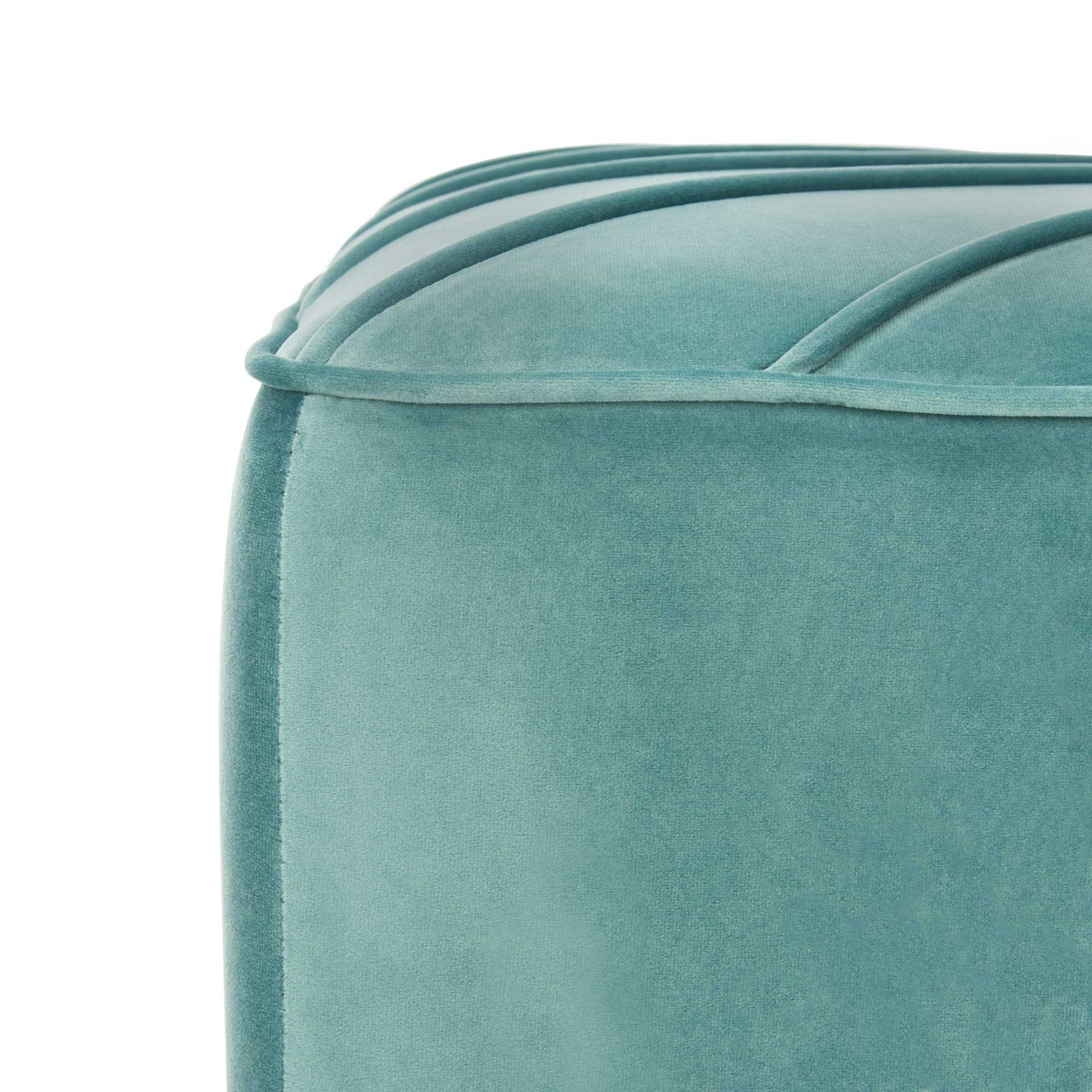 Lilith Diagonal Tufted Ottoman Seafoam