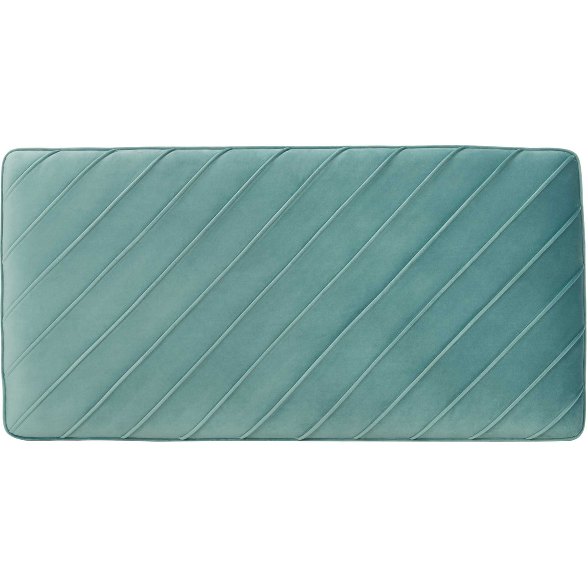 Lilith Diagonal Tufted Ottoman Seafoam