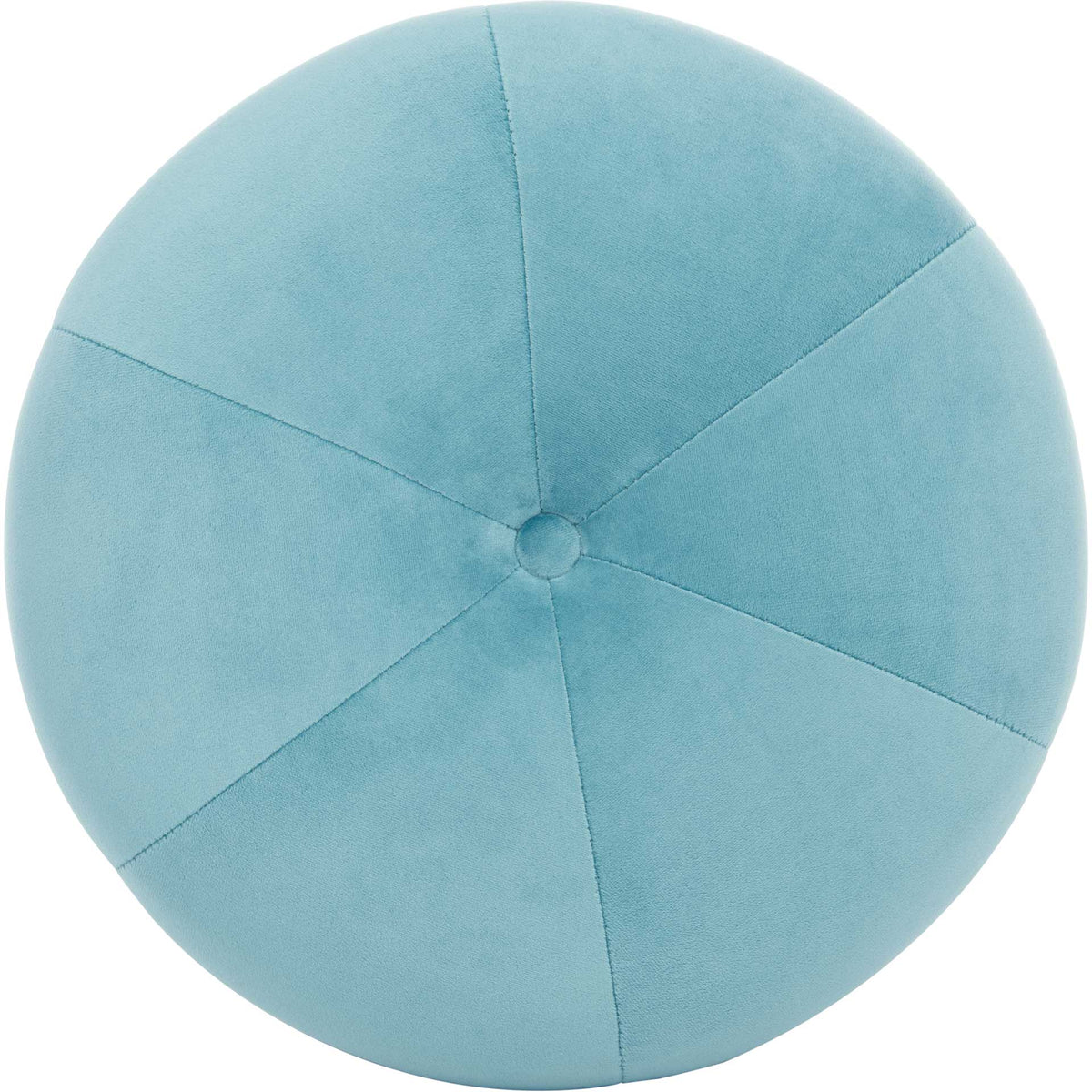 Carine Round Tufted Ottoman Seafoam