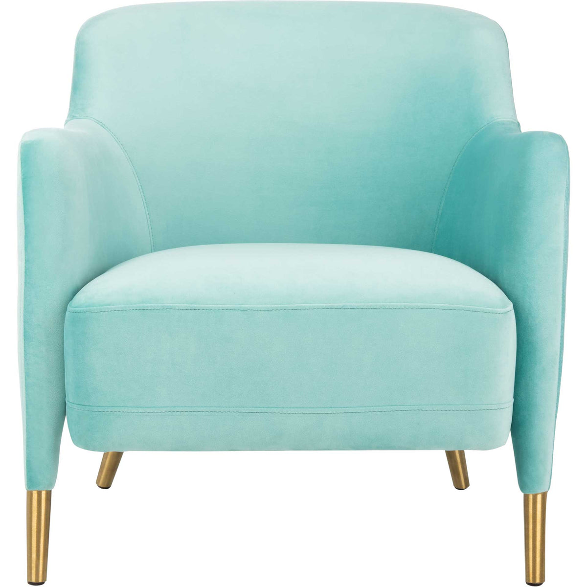 Tobias Velvet Arm Chair Aqua