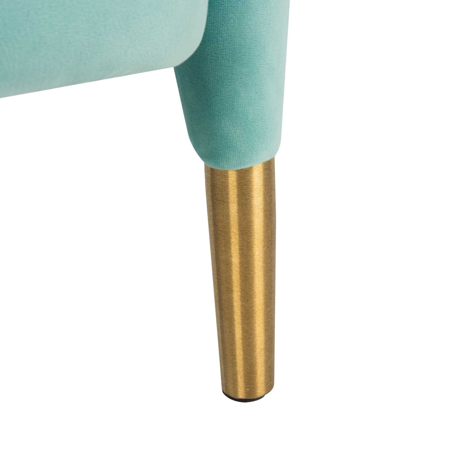 Tobias Velvet Arm Chair Aqua