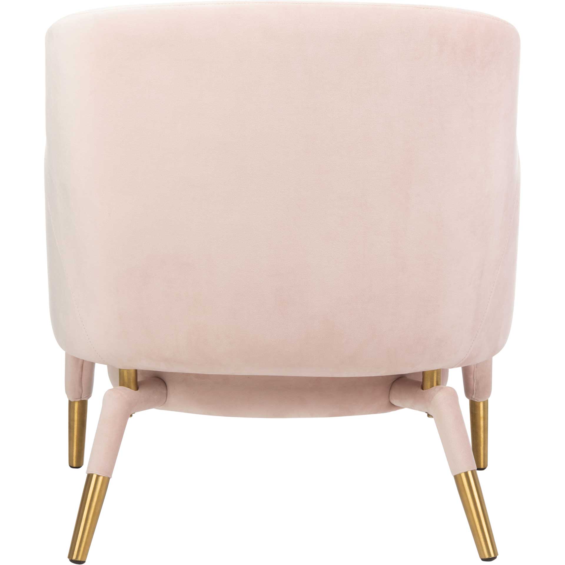 Tobias Velvet Arm Chair Light Pink