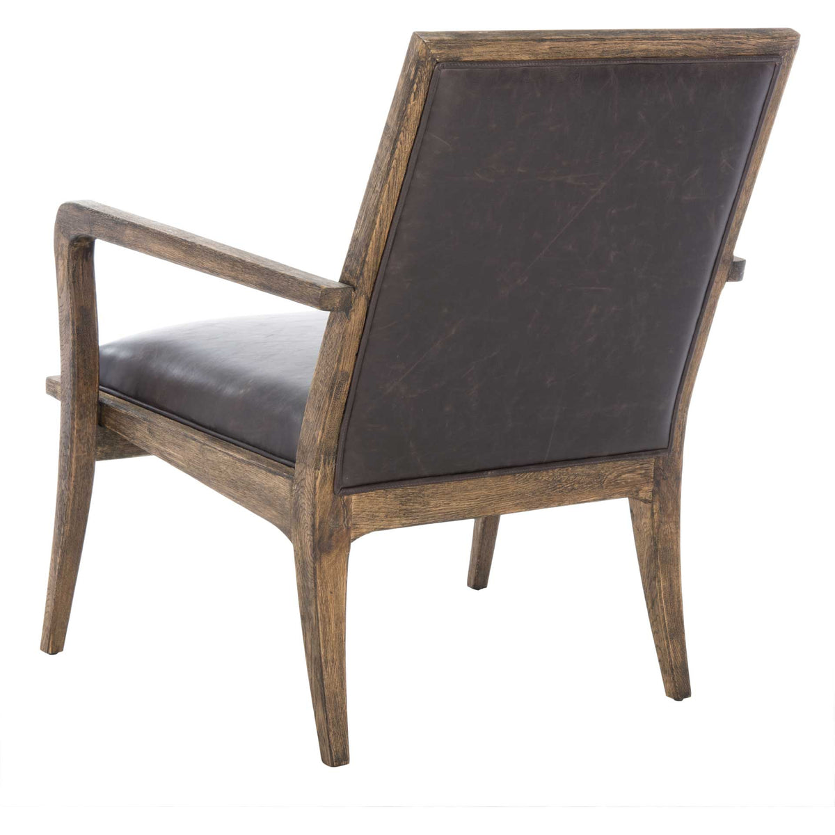 Rudy Mid-Century Accent Chair Dark Brown
