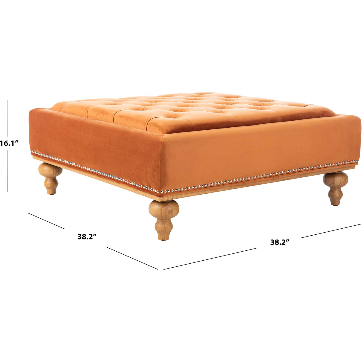 Rohan Tufted Ottoman Sienna