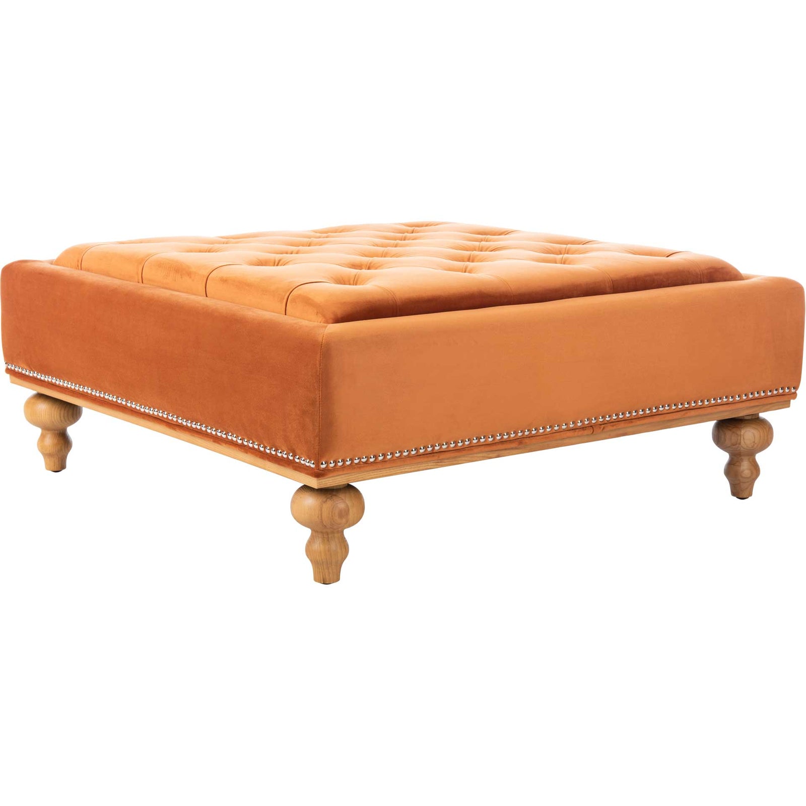 Rohan Tufted Ottoman Sienna