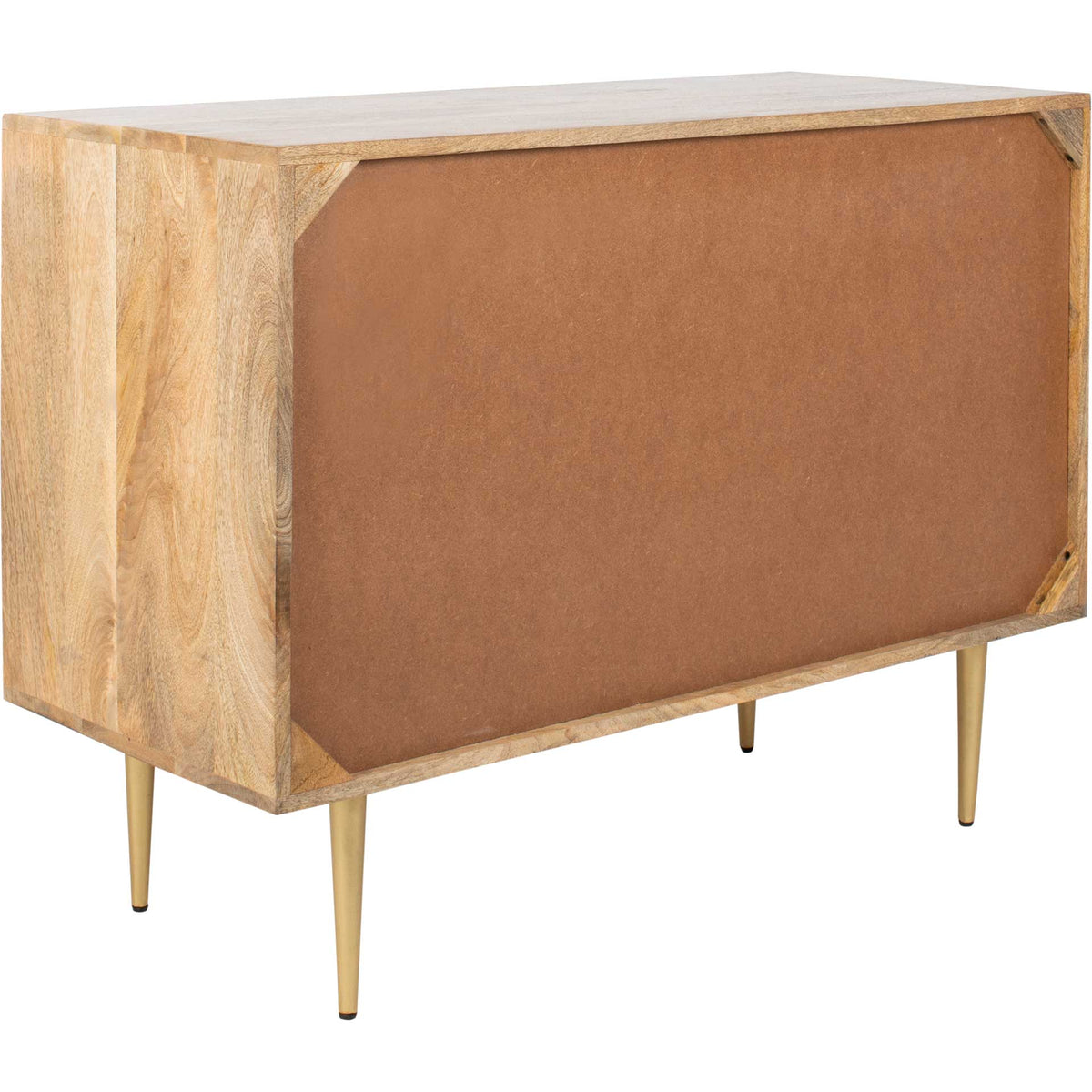 Tieton Cement Chest Natural Mango/Brass/Cement