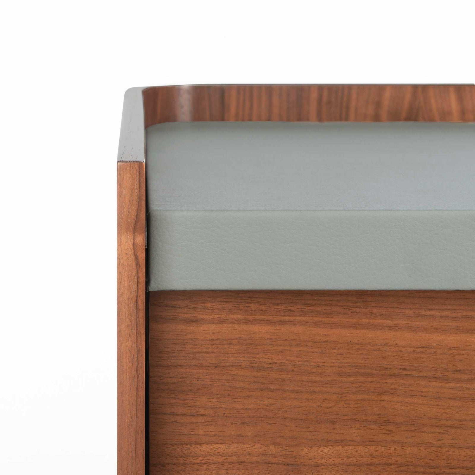 Eugene Nightstand Walnut/Pale Gray