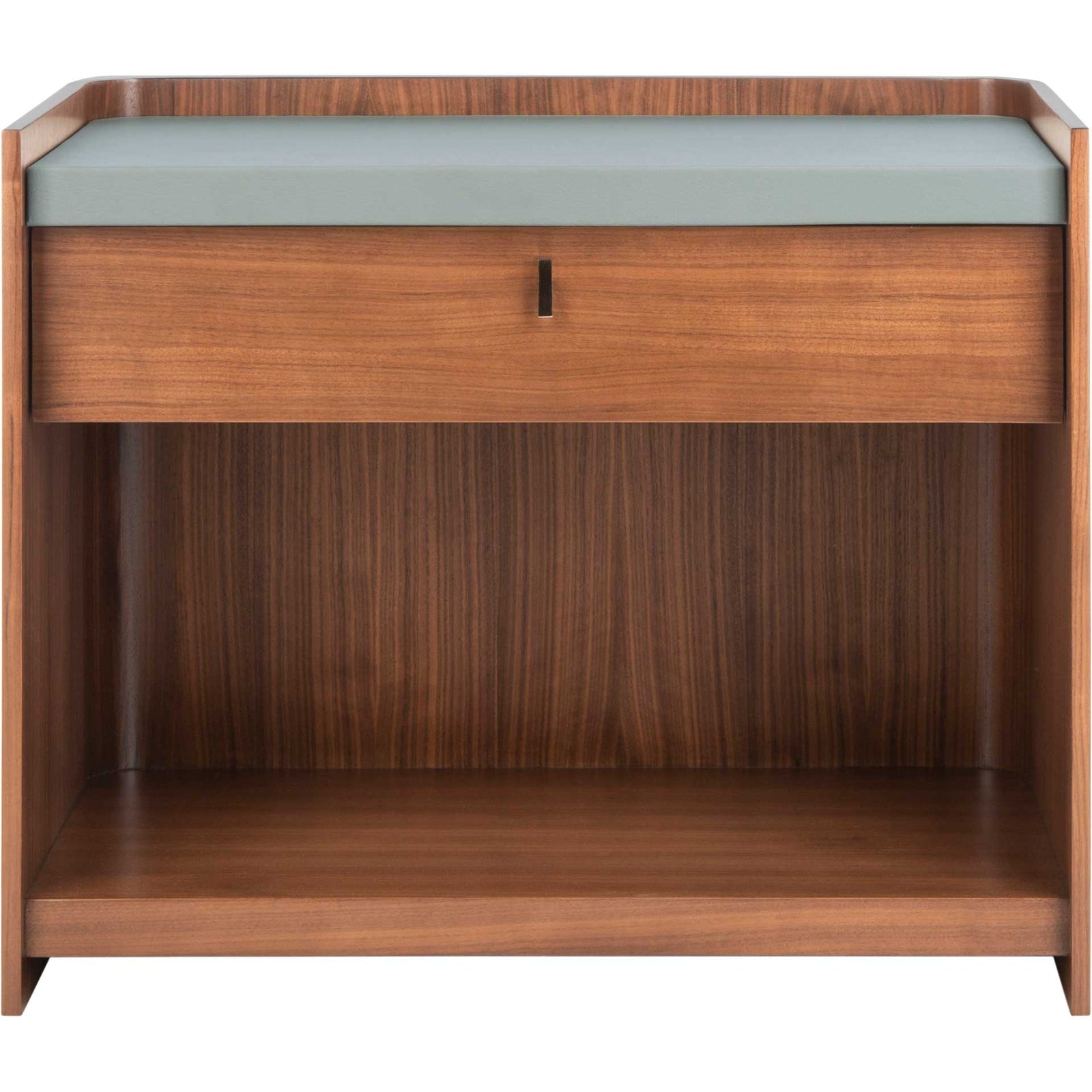 Eugene Nightstand Walnut/Pale Gray
